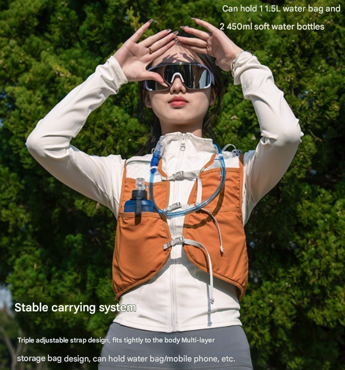 Black Hydration Backpack for Trail Running, Marathon, and Cycling - Image 3