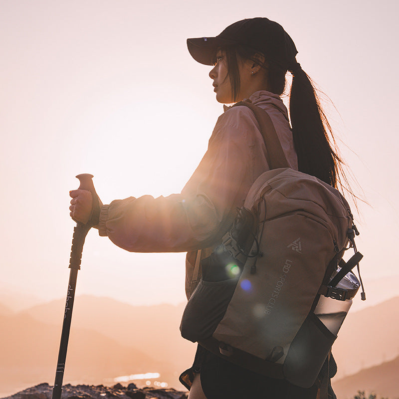 Brown 20L Lightweight Hiking Backpack for Camping, Travel, and Commuting - Image 2