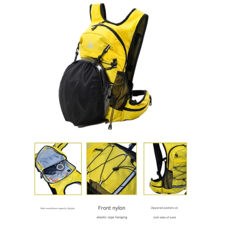 Grey Lightweight Hydration Backpack for Trail Running, Cycling, and Marathons - Image 4