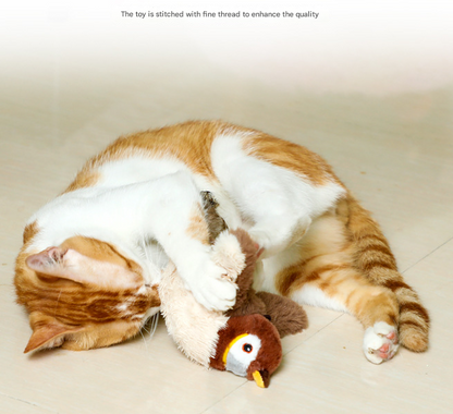 Crab Electric Flapping Plush Cat Toy with Sound - Realistic Self-Play Pet Toy - Image 3