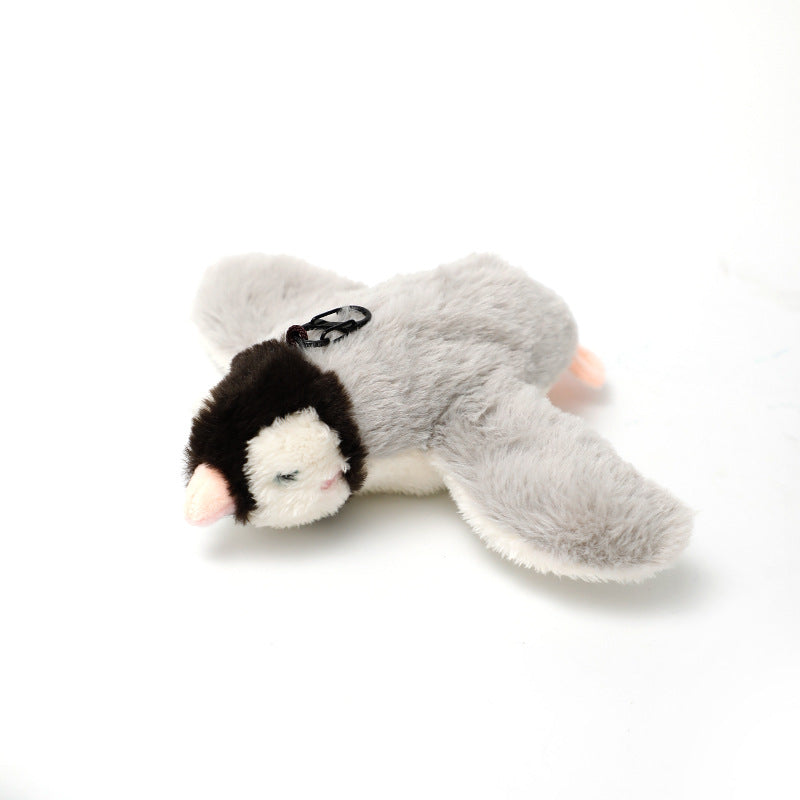 Penguins Electric Flapping Plush Cat Toy with Sound - Realistic Self-Play Pet Toy