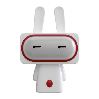 Squinting Cute Bobi Rabbit LED Night Light for Kids - USB Rechargeable