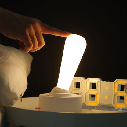 White Vintage Toggle Rechargeable Night Light - Minimalist Bedside Ambiance - Image 2