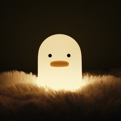 Ducky Silicone Tap-Tap LED Night Light - Rechargeable Sleep Companion - Image 3