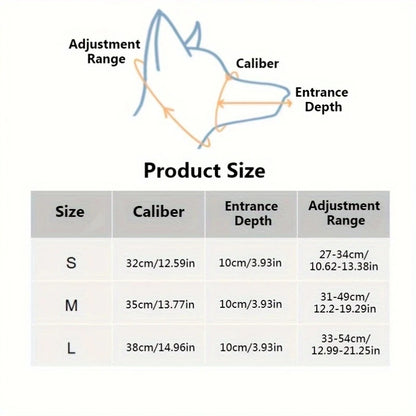S Adjustable Leather Dog Muzzle for Large Breeds, Anti-Bite and Anti-Bark - Image 4