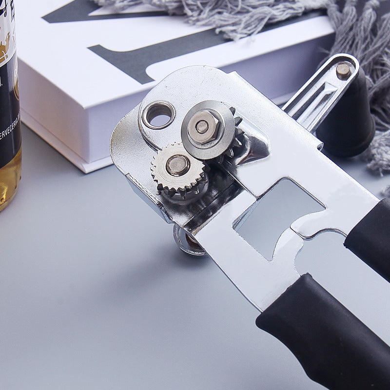 Heavy-Duty Manual Can Opener with Ergonomic Grip - Stainless Steel Cutter & Bottle Opener - Image 2