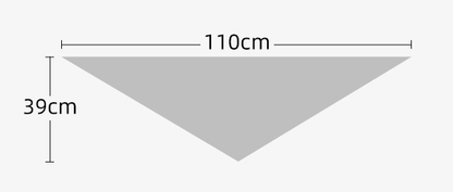 2-Piece Blue Elegant Wool Blend Triangle Scarf - Luxurious Knit Shawl for Women (39 x 110cm) - Image 4