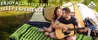 Grey 190cm Ultra-Light Foot Pump Inflatable Camping Sleeping Pad - Image 7