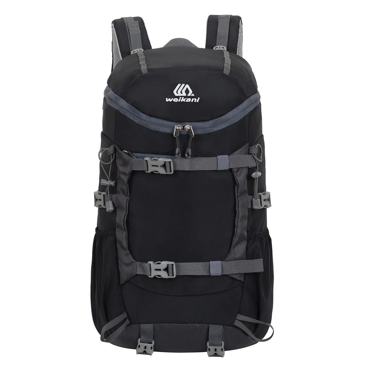 Black 20L Women's Orange Mountaineering Backpack - Water-Resistant