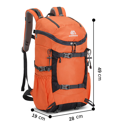Blue 20L Women's Orange Mountaineering Backpack - Water-Resistant - Image 2