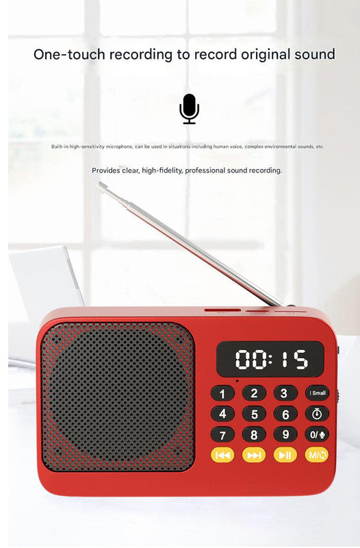 Portable Digital Music Player & FM Radio,4 Playback Modes, LED Flashlight(Green) - Image 7