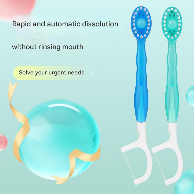4-in-1 Disposable Travel Toothbrush with Flavor Burst Bead(Mixed flavors) - Image 2