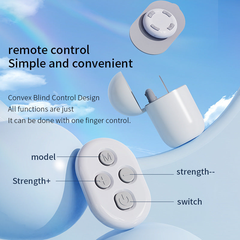 Smart Cervical Spine EMS Massager Sticker with Remote Control & Charging Case - 6 Modes, 16 Strengths(white) - Image 3