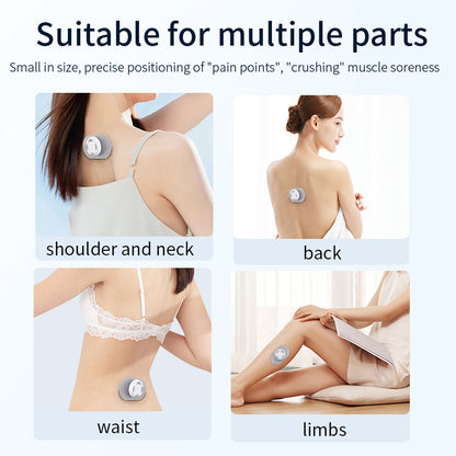 Smart Cervical Spine EMS Massager Sticker with Remote Control & Charging Case - 6 Modes, 16 Strengths(white) - Image 5