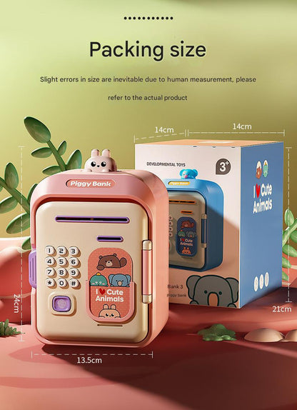 Interactive Kids' Piggy Bank Safe with Music, Stories & Password Lock(blue) - Image 6