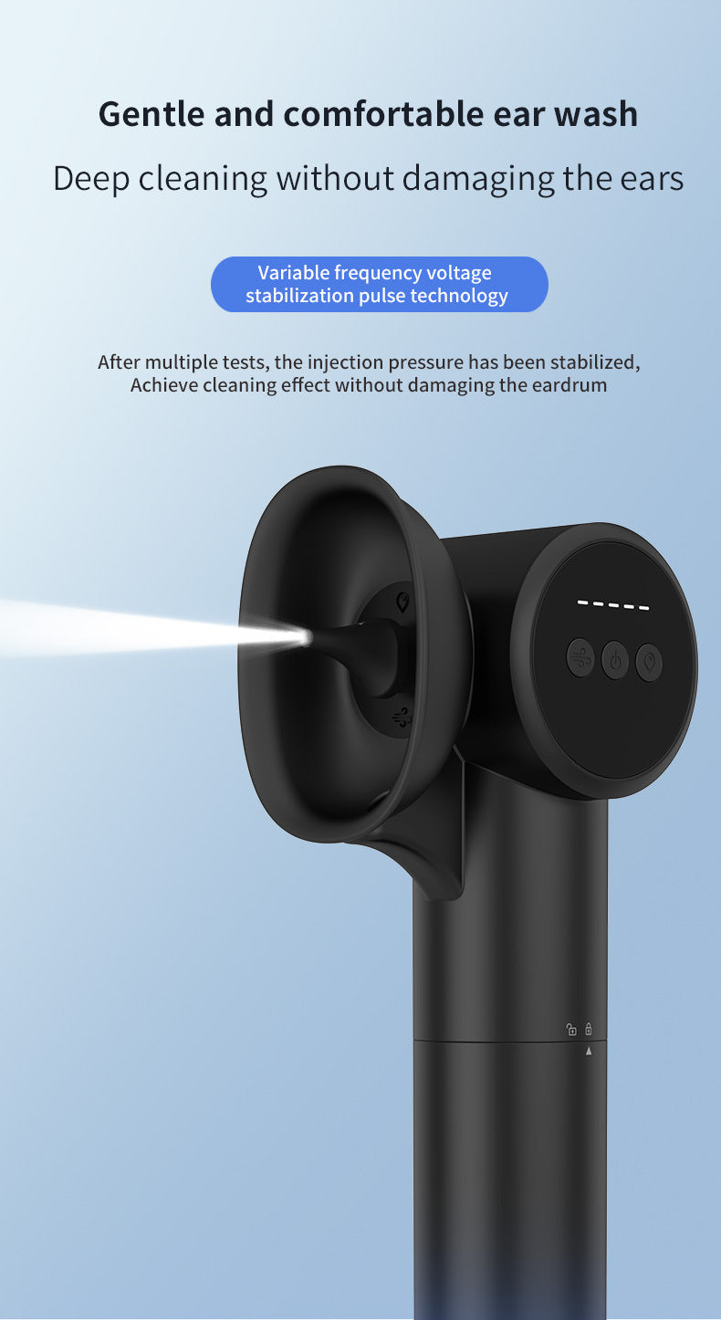 Automatic Electric Ear Wax Removal & Irrigation System - 5 Modes, USB-C, Hot Air Drying(white) - Image 8