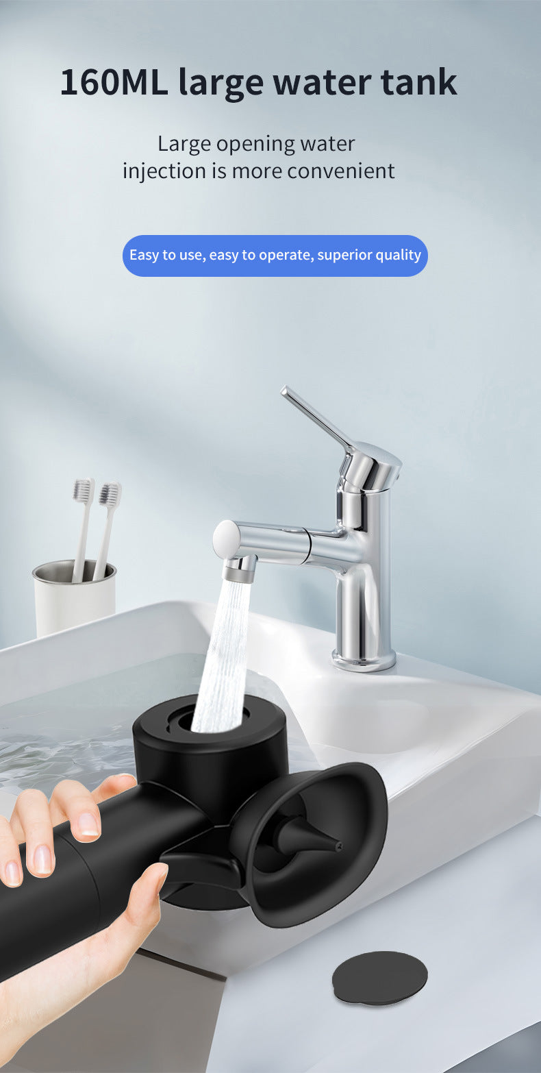 Automatic Electric Ear Wax Removal & Irrigation System - 5 Modes, USB-C, Hot Air Drying(black) - Image 7