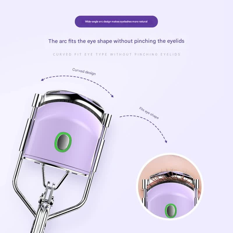 Heated Eyelash Curler with 2 Temperature Controls, Long-Lasting Curl(white) - Image 2