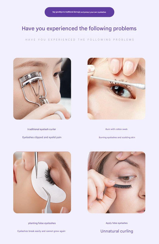 Heated Eyelash Curler with 2 Temperature Controls, Long-Lasting Curl(pink) - Image 4
