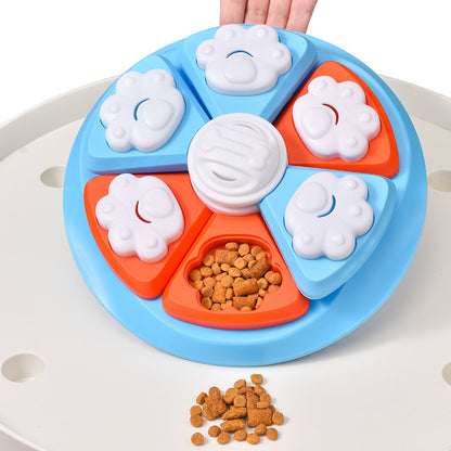 Interactive Dog Puzzle Feeder Toy - IQ Training & Slow Feeder with Anti-Skid Base(red) - Image 3