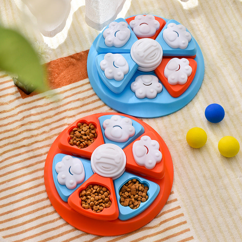 Interactive Dog Puzzle Feeder Toy - IQ Training & Slow Feeder with Anti-Skid Base(red) - Image 5