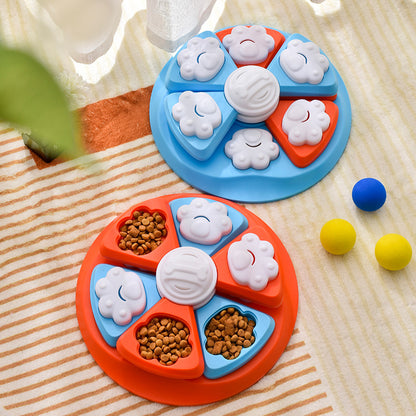 Interactive Dog Puzzle Feeder Toy - IQ Training & Slow Feeder with Anti-Skid Base(red) - Image 5