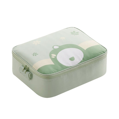 Multi-Functional Document & Certificate Organizer Bag with Combination Lock(Light green)