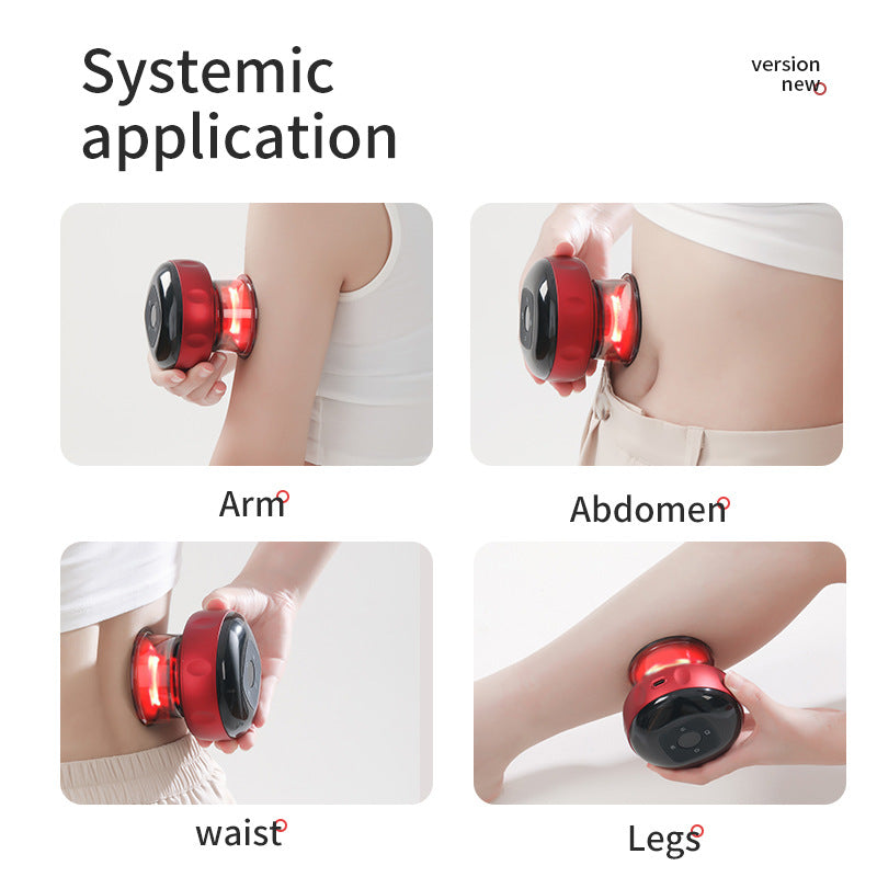 Smart Electric Cupping Therapy Massager - Adjustable Suction & Heat, Red Light Therapy, USB-C Rechargeable(Blue) - Image 3