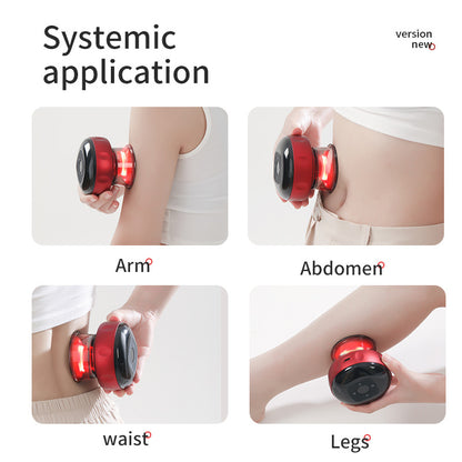 Smart Electric Cupping Therapy Massager - Adjustable Suction & Heat, Red Light Therapy, USB-C Rechargeable(Black) - Image 3