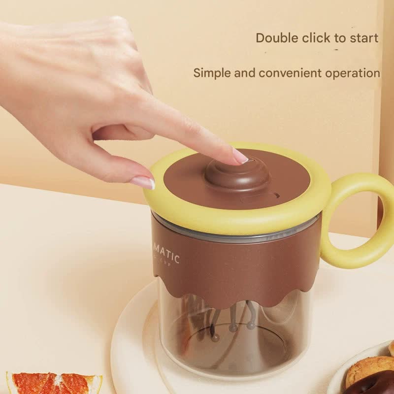 Automatic Self-Stirring Coffee Mug - 400ml, 5000RPM, USB-C Rechargeable with Trident Stirring Rod(green) - Image 4