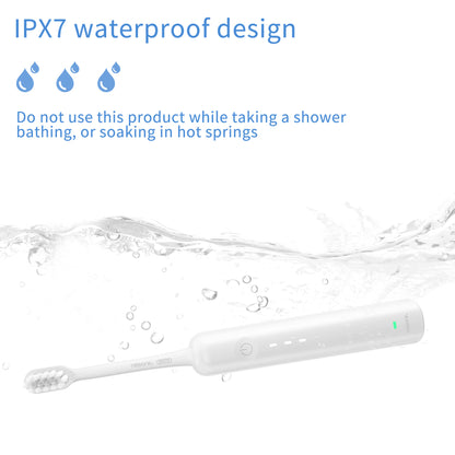 Electric Toothbrush with Ultra-Soft Gum Guard Brush Heads - IPX7 Waterproof, Ergonomic Design(blue) - Image 2