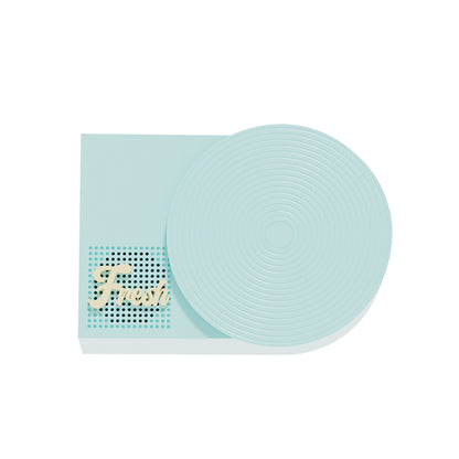 Retro Phonograph Bluetooth Speaker - Rotating Disc, Bluetooth 5.3, AUX/TF Card, 8H Playtime(Blue)