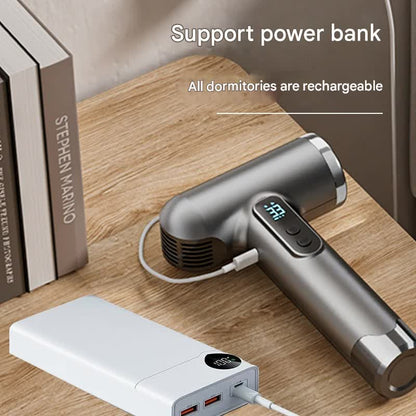 Cordless Rechargeable Hair Dryer - 120,000 RPM High-Speed Motor, 15600mAh Battery, Hot & Cold Air(grey) - Image 5