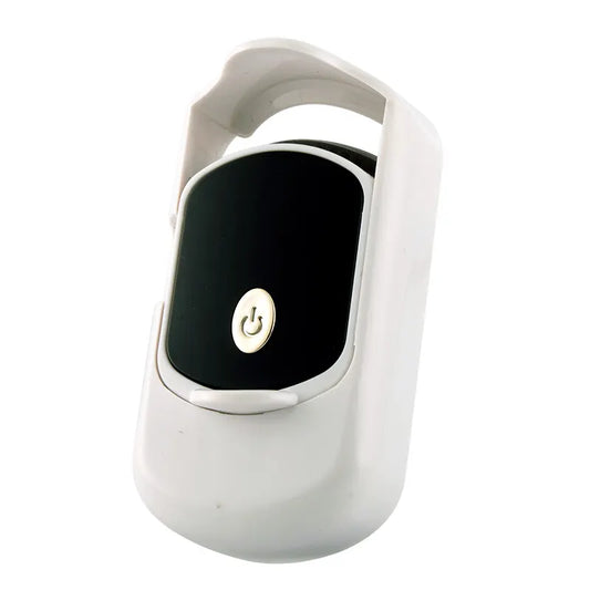 2pc Rechargeable Electric Heated Eyelash Curler - 55C Constant Temperature, LED Display, Gentle Curling(White)