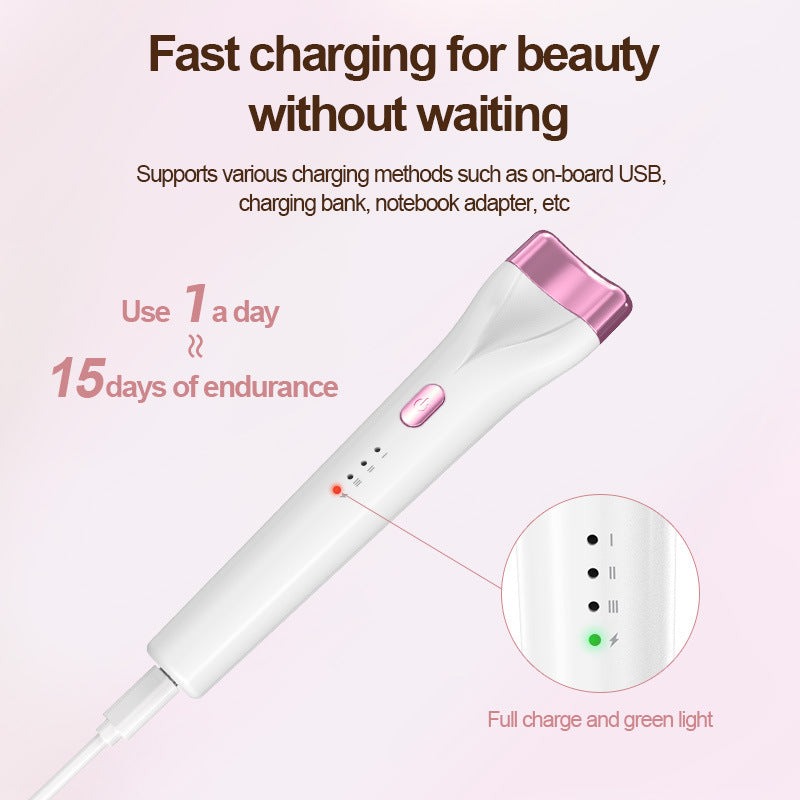 Rechargeable Heated Eyelash Curler - 3 Temperature Settings, 30s Rapid Heating & Anti-Scald Design(white) - Image 4