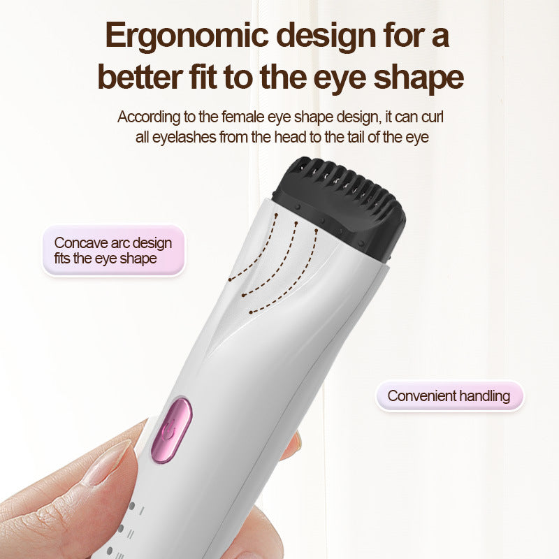 Rechargeable Heated Eyelash Curler - 3 Temperature Settings, 30s Rapid Heating & Anti-Scald Design(Green) - Image 2