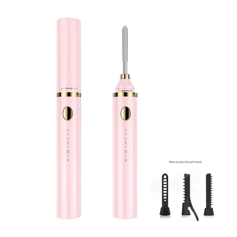 Rechargeable Heated Eyelash Curler Wand - 3 Temperature Gears, Type-C Charging, All-Day Curl(pink) - Image 5
