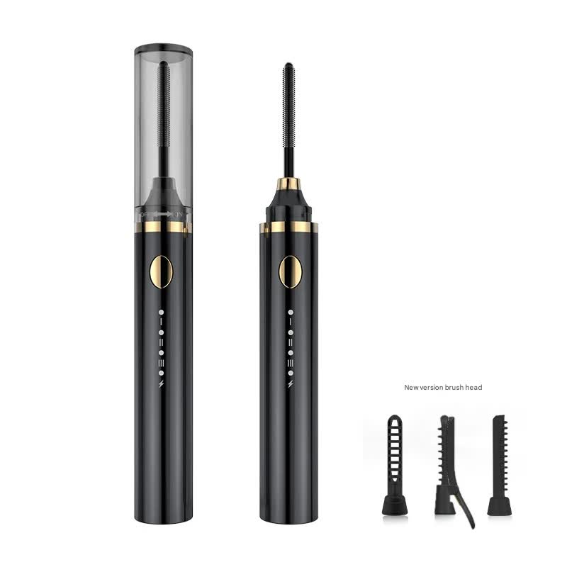 Rechargeable Heated Eyelash Curler Wand - 3 Temperature Gears, Type-C Charging, All-Day Curl(Black) - Image 5