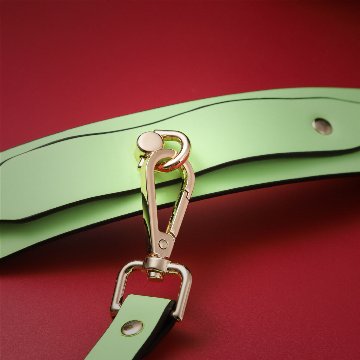 Adjustable PU Leather Bondage Cuff - Wrist/Ankle Restraint, Sold Individually(Luminous green-anklet) - Image 3