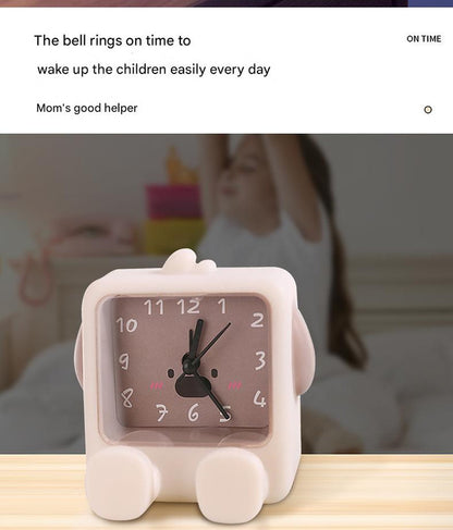 Adorable Cartoon Animal Alarm Clock - Silent Quartz Movement, Loud Alarm, Battery Operated(Yellow) - Image 4