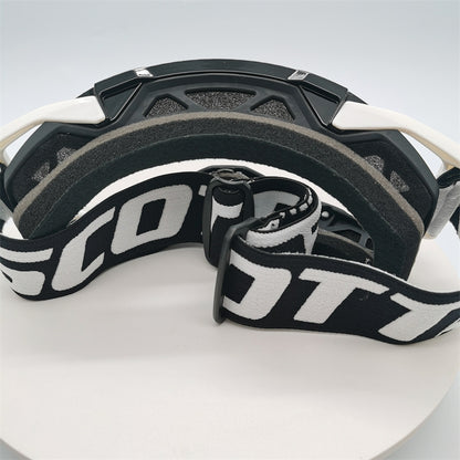 Performance Motocross & Off-Road Goggles - Increased Impact Protection with Lens Lock System(Light blue frame transparent film) - Image 2