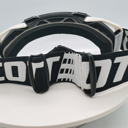 Performance Motocross & Off-Road Goggles - Increased Impact Protection with Lens Lock System(Red and blue frame blue film) - Image 3