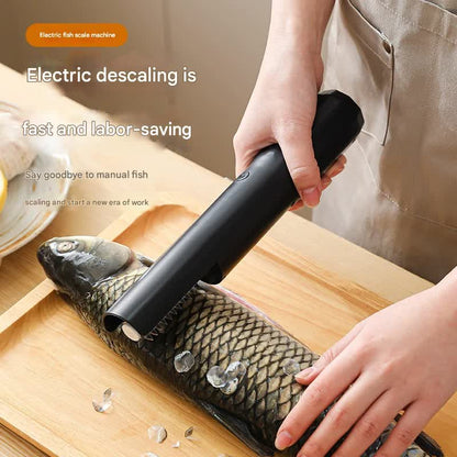 Electric Fish Scaler - Waterproof, Stainless Steel, Brushless Motor, Infinitely Variable Speed(black) - Image 2