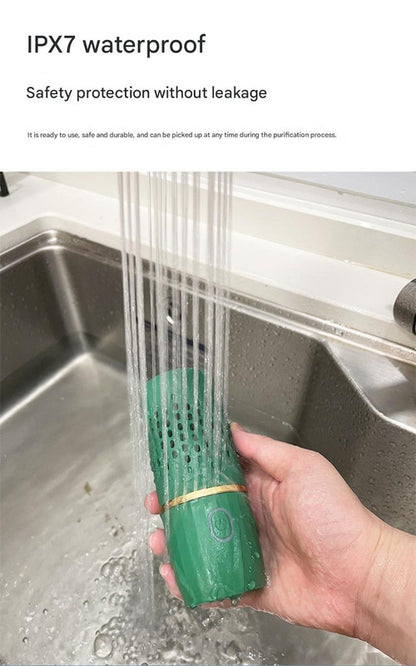 Wireless Fruit & Vegetable Purifier - Electrolytic Cleaning, Removes Residue, IPX7 Waterproof(green) - Image 7