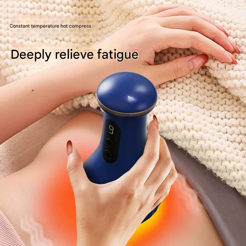 Electric Cupping & Gua Sha Massager - 9 Levels Heat & Suction, Red Light Therapy, USB-C Rechargeable(Purple) - Image 4