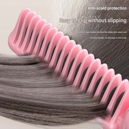 Foldable Wireless Hair Straightener Comb - 9 Temperature Settings, Anti-Scald, USB-C Rechargeable(purple) - Image 4