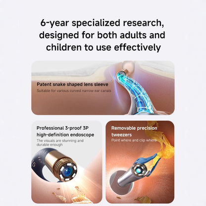 Smart Visual Ear Cleaner with HD Endoscope & Precision Tweezers - Safe for Adults & Children(white) - Image 2