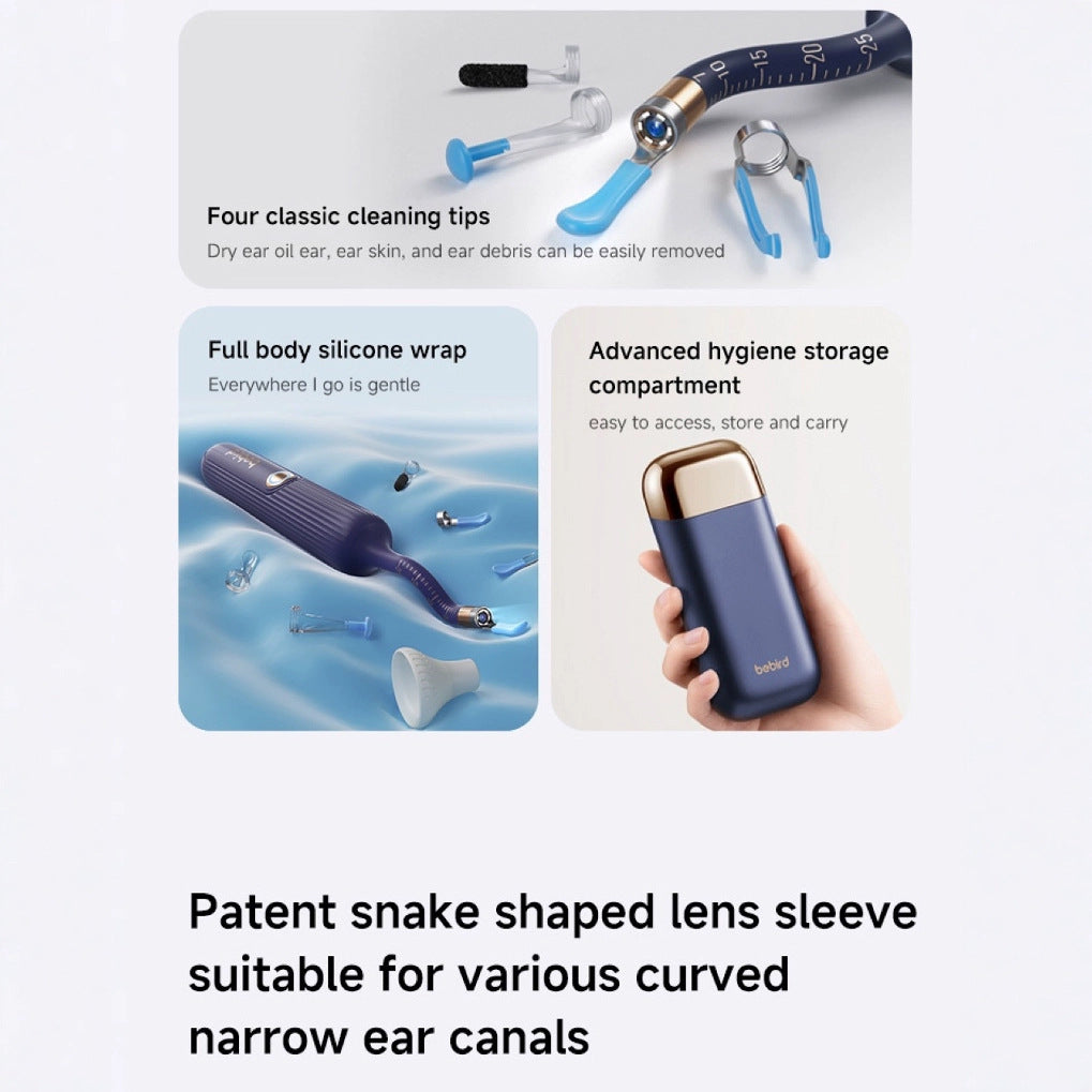 Smart Visual Ear Cleaner with HD Endoscope & Precision Tweezers - Safe for Adults & Children(white) - Image 4