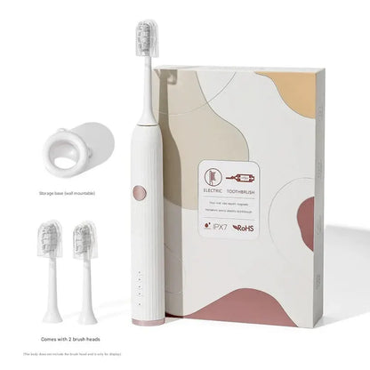 Advanced Sonic Electric Toothbrush - 8 Modes, Long Battery Life (300 Days Standby), Gentle & Effective Cleaning(Milk tea white)