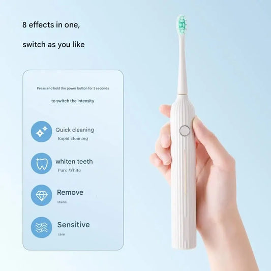 Advanced Sonic Electric Toothbrush - 8 Modes, Long Battery Life (300 Days Standby), Gentle & Effective Cleaning(Purple) - Image 3